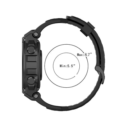 Curea Techsuit W067 pentru Amazfit T-Rex Pro / T-Rex, Bleumarin