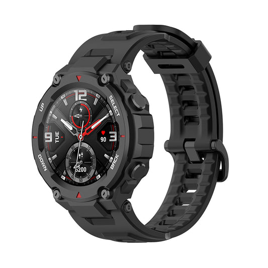 Curea Techsuit W067 pentru Amazfit T-Rex Pro / T-Rex, Neagra