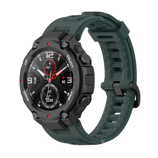 Curea Techsuit W067 pentru Amazfit T-Rex Pro / T-Rex, Verde Inchis