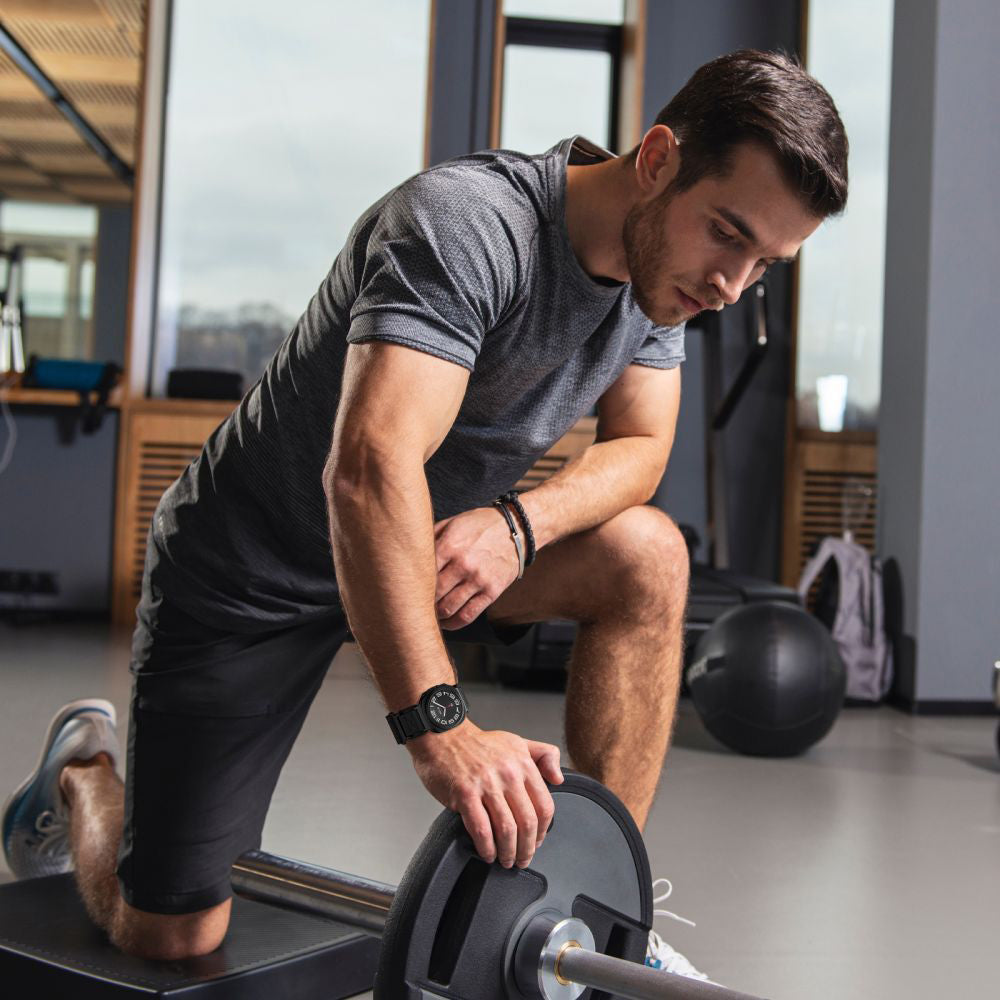 Curea Techsuit W068 pentru Samsung Galaxy Watch Ultra, Portocalie Neagra