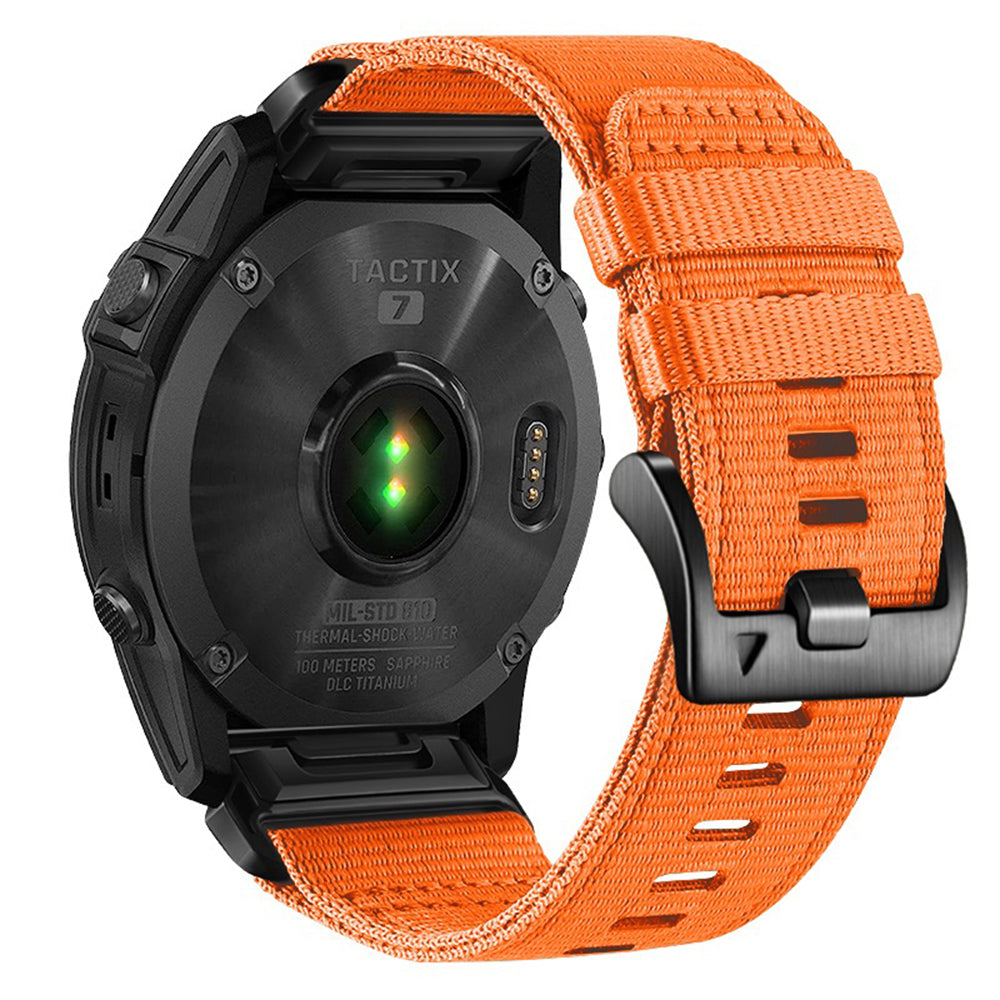 Curea Techsuit W070 pentru Garmin Instinct / Approach / Fenix Watch Series, 20mm, Portocalie