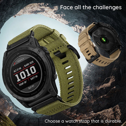 Curea Techsuit W070 pentru Garmin Watch Fenix / Forerunner / Approach Series, 22mm, Portocalie