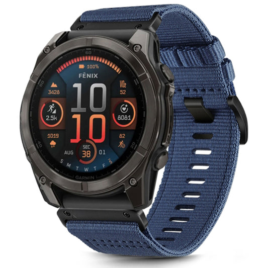 Curea Techsuit W070 pentru Garmin Watch Fenix Series, 26mm, Bleumarin