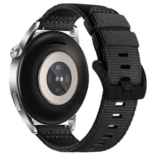 Curea Techsuit W070 pentru Samsung Galaxy Watch / Huawei Watch Series, 20mm, Neagra