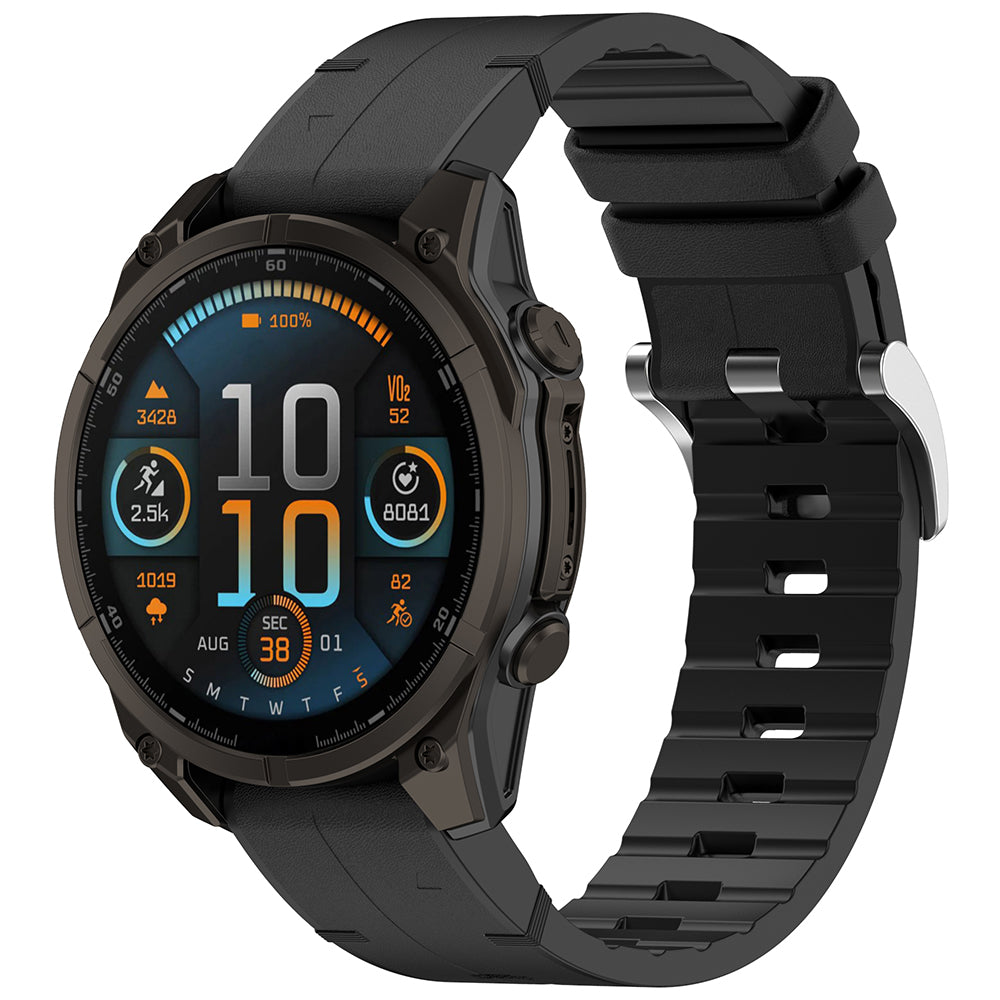 Curea Techsuit W071 pentru Garmin Watch Fenix / Forerunner Series, 22mm, Neagra