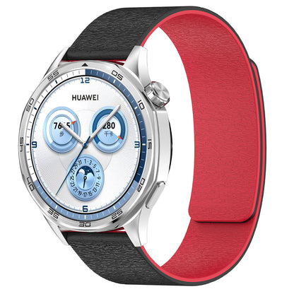 Curea Techsuit W074 pentru Samsung Galaxy Watch Series, 20mm, Neagra Rosie