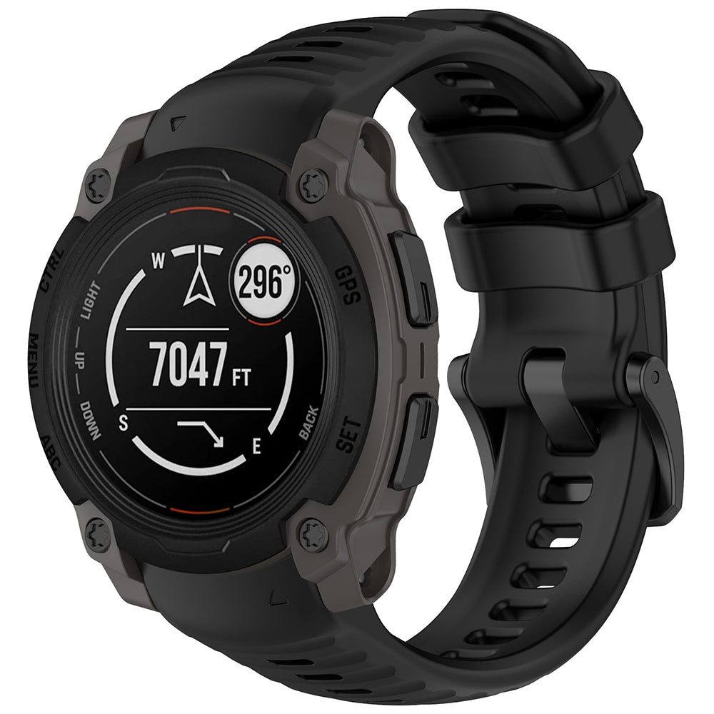 Curea Techsuit W076 pentru Garmin Instinct E 45mm, Neagra