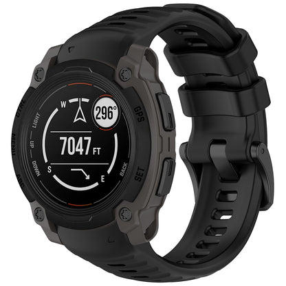 Curea Techsuit W076 pentru Garmin Instinct E 45mm, Neagra