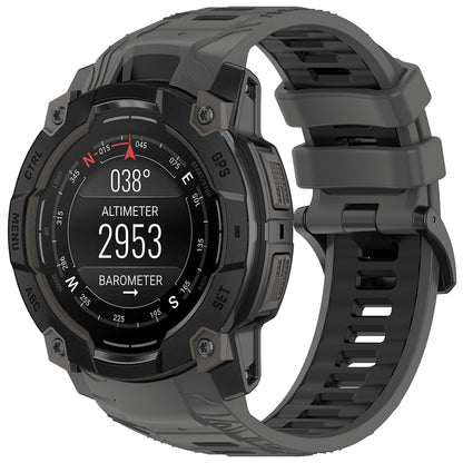 Curea Techsuit W077 pentru Garmin Instinct 3 45mm Solar / Instinct 3 45mm, Gri