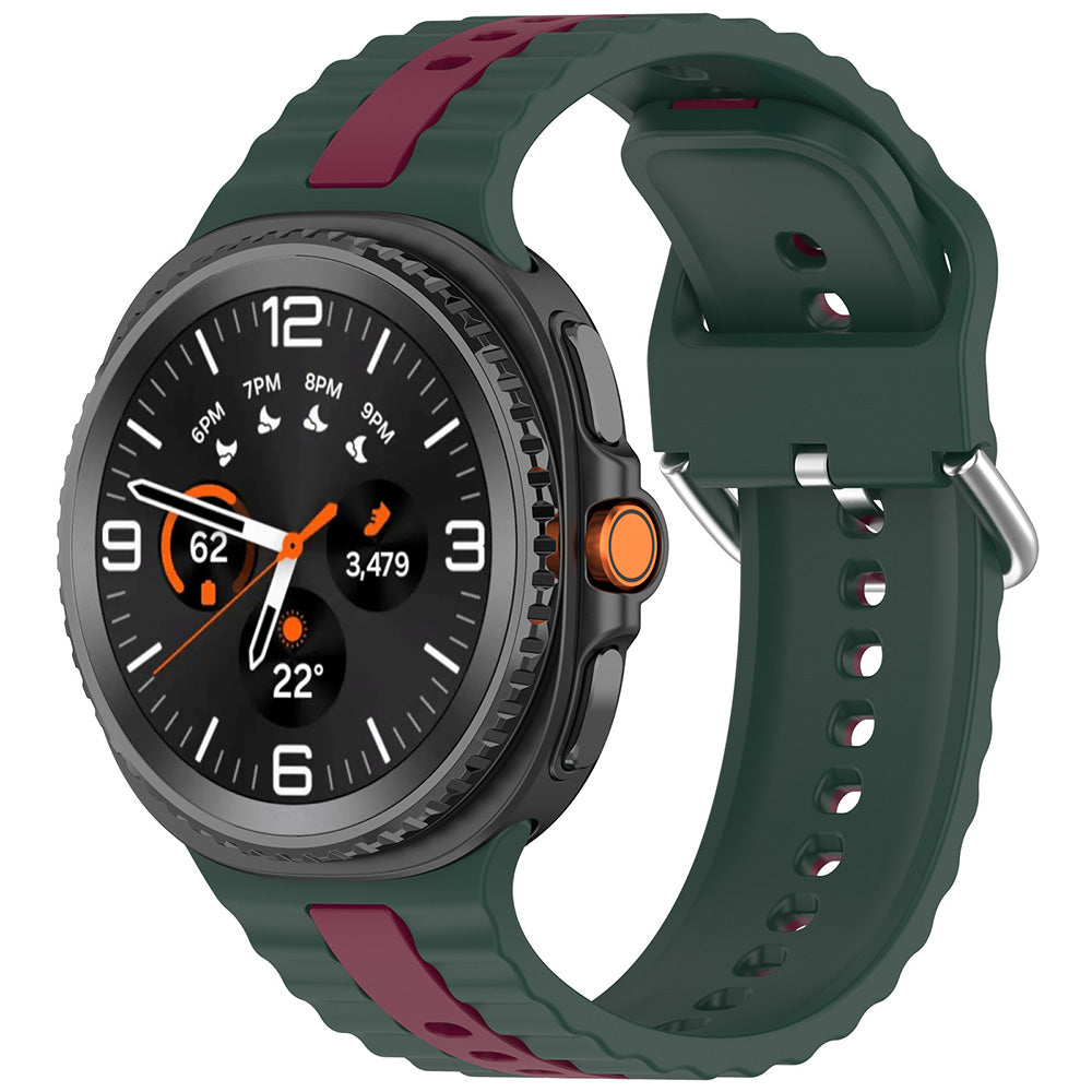 Curea Techsuit W078 pentru Samsung Galaxy Watch 8 Classic / Watch8 44mm / Watch 8 40mm, Verde Inchis