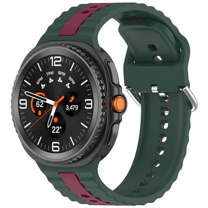 Curea Techsuit W078 pentru Samsung Galaxy Watch 8 Classic / Watch8 44mm / Watch 8 40mm, Verde Inchis