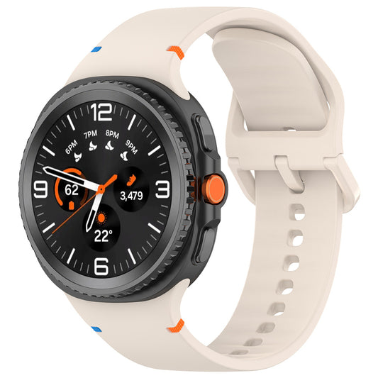 Curea Techsuit W079 pentru Samsung Galaxy Watch 8 Classic / Watch8 44mm / Watch 8 40mm, Bej