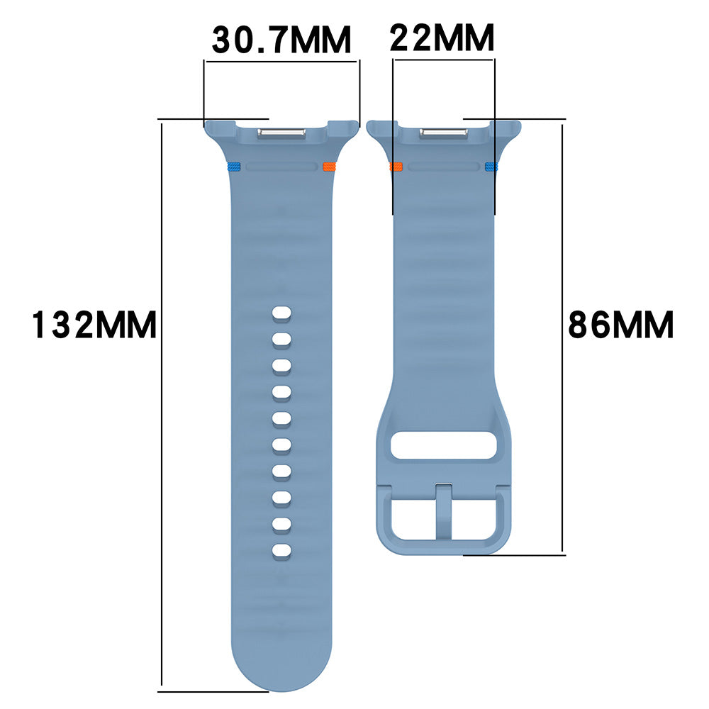 Curea Techsuit W079 pentru Samsung Galaxy Watch8 / Watch8 Classic Series, Bleu