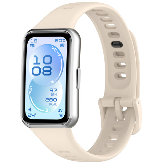 Curea Techsuit W081 pentru Huawei Band 11 / 11 Pro, Crem