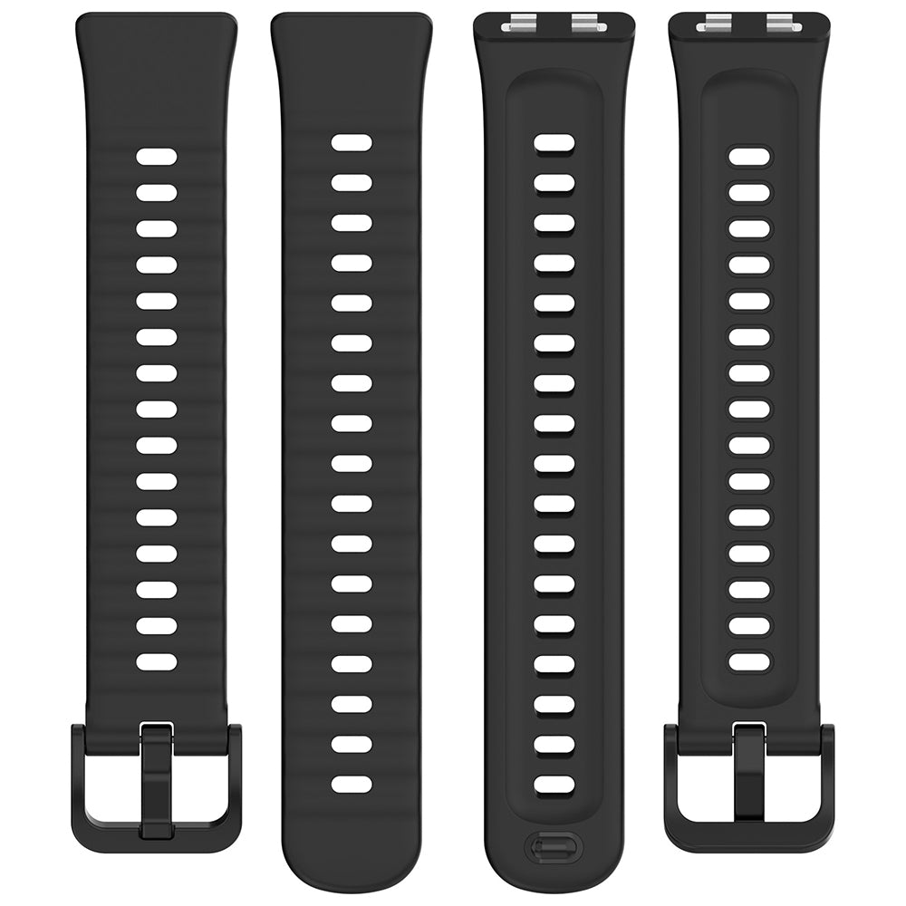 Curea Techsuit W082 pentru Huawei Band 11 / 11 Pro, Neagra