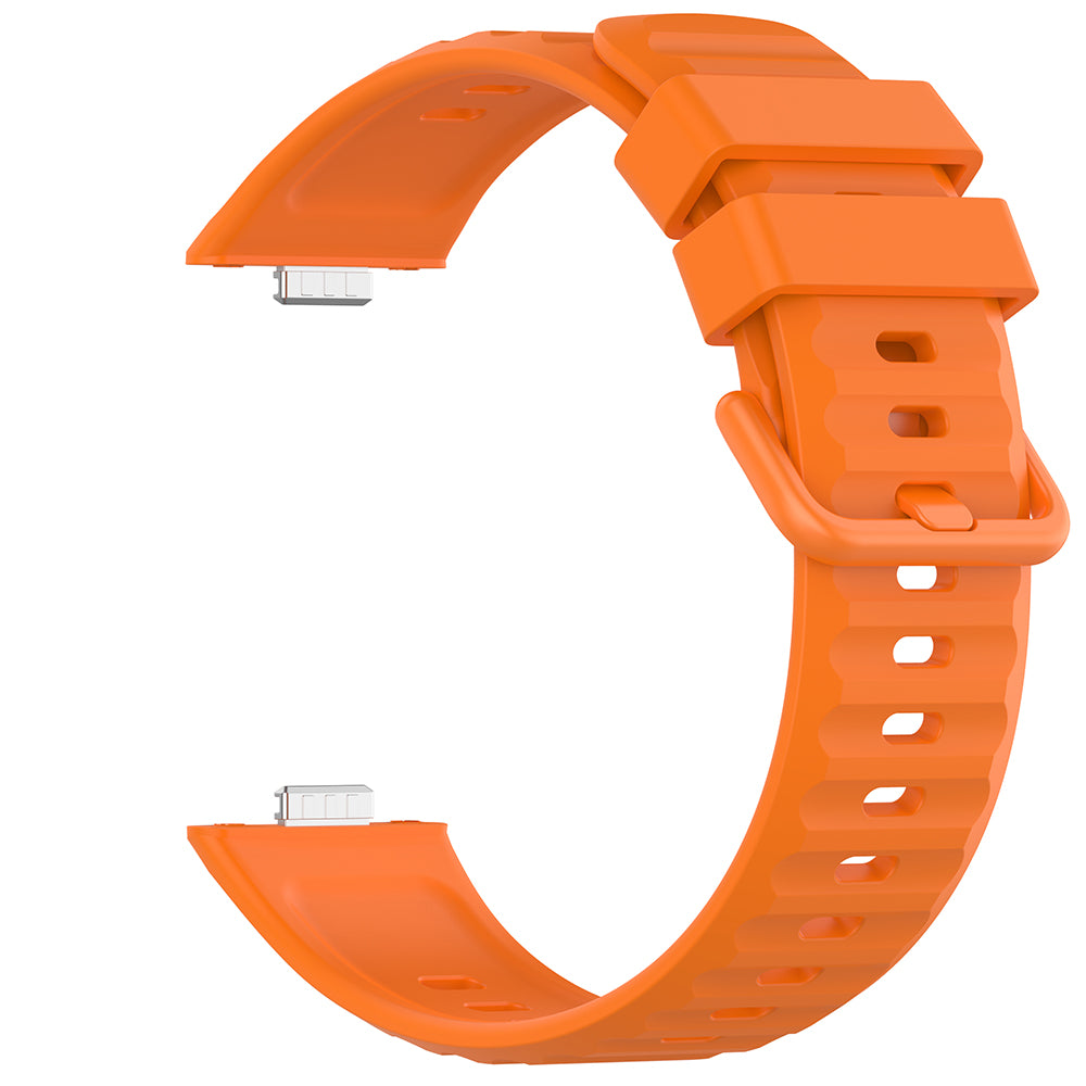 Curea Techsuit W082 pentru Huawei Watch Fit 5 Pro, Portocalie