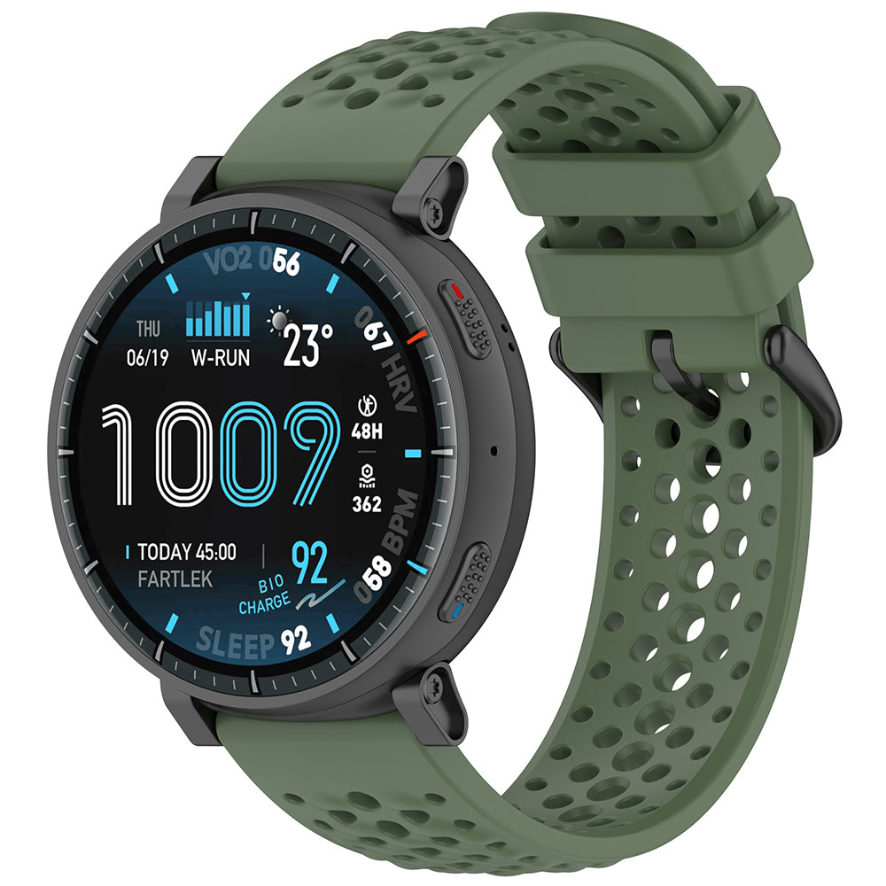 Curea Techsuit W083 pentru Amazfit Watch / Samsung Watch Series, 22mm, Verde
