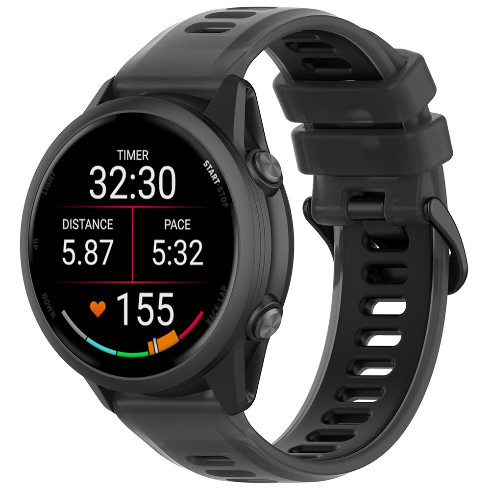 Curea Techsuit W084 pentru Samsung Galaxy Watch / Huawei Watch Series, 22mm, Neagra