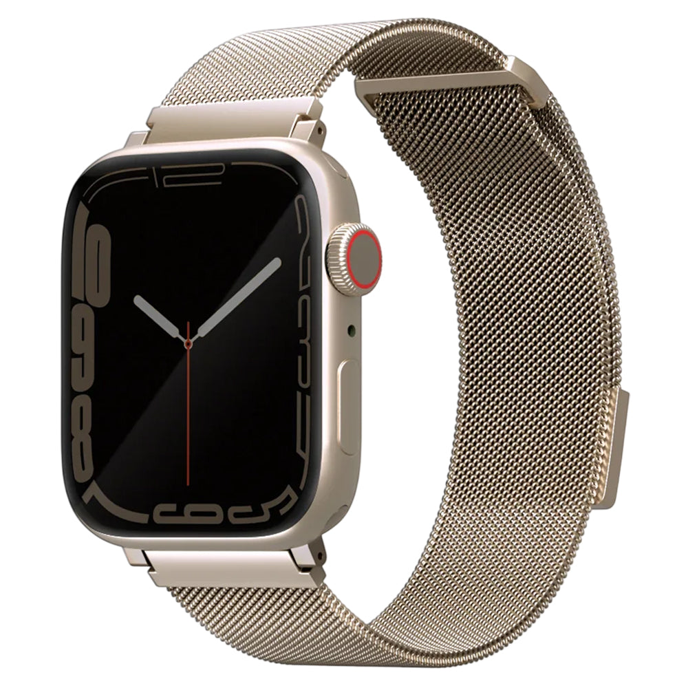Curea UNIQ Dante pentru Apple Watch 42mm / 41mm / 40mm / 38 Series, Aurie