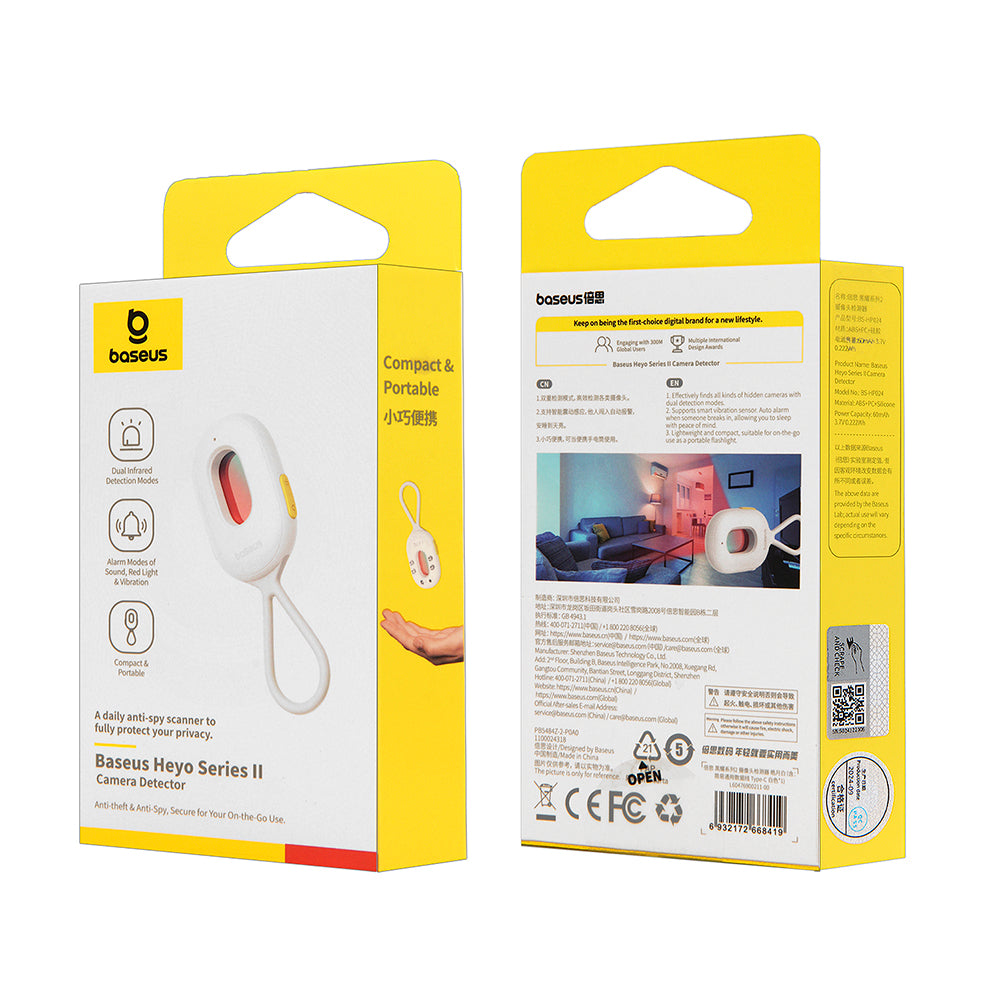 Detector Camere Ascunse Baseus Heyo II, Alb L60476900211-00