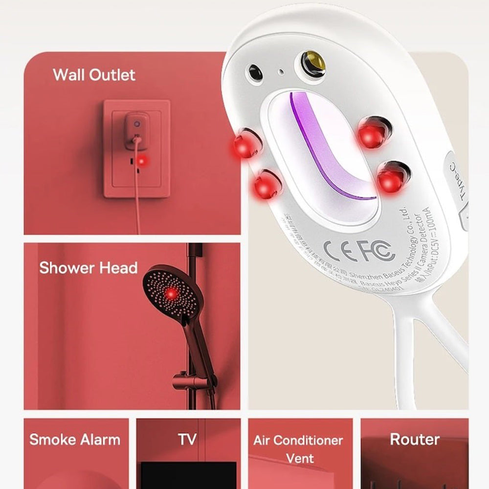 Detector Camere Ascunse Baseus Heyo II, Alb L60476900211-00