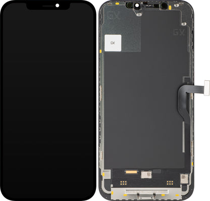 Display cu Touchscreen GX pentru Apple iPhone 12 Pro Max, cu Rama, Versiune OLED IC Movable, Negru