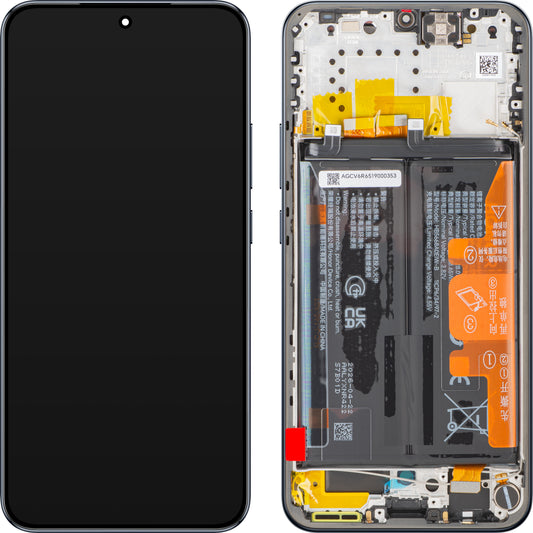 Display cu Touchscreen Honor Magic8 Lite, cu Rama si Acumulator, Negru (Midnight Black), Service Pack 0235ARUT