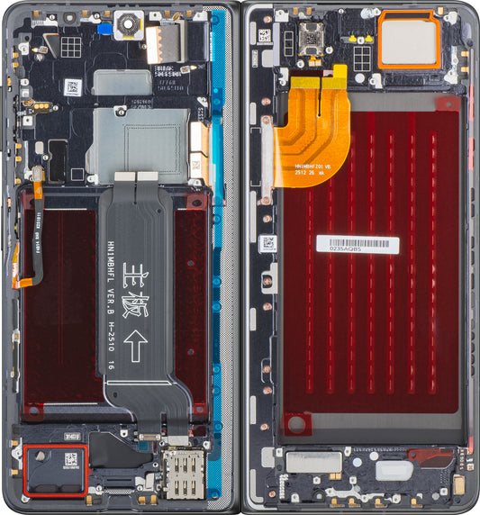 Display cu Touchscreen Honor Magic V5, cu Rama, Sub Inner, Negru, Service Pack 0235AQBS