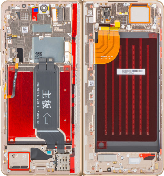 Display cu Touchscreen Honor Magic V5, cu Rama, Sub Inner, Auriu (Dawn Gold), Service Pack 0235AQBW