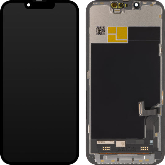 Display cu Touchscreen JK pentru Apple iPhone 13, cu Rama, Versiune OLED, Negru
