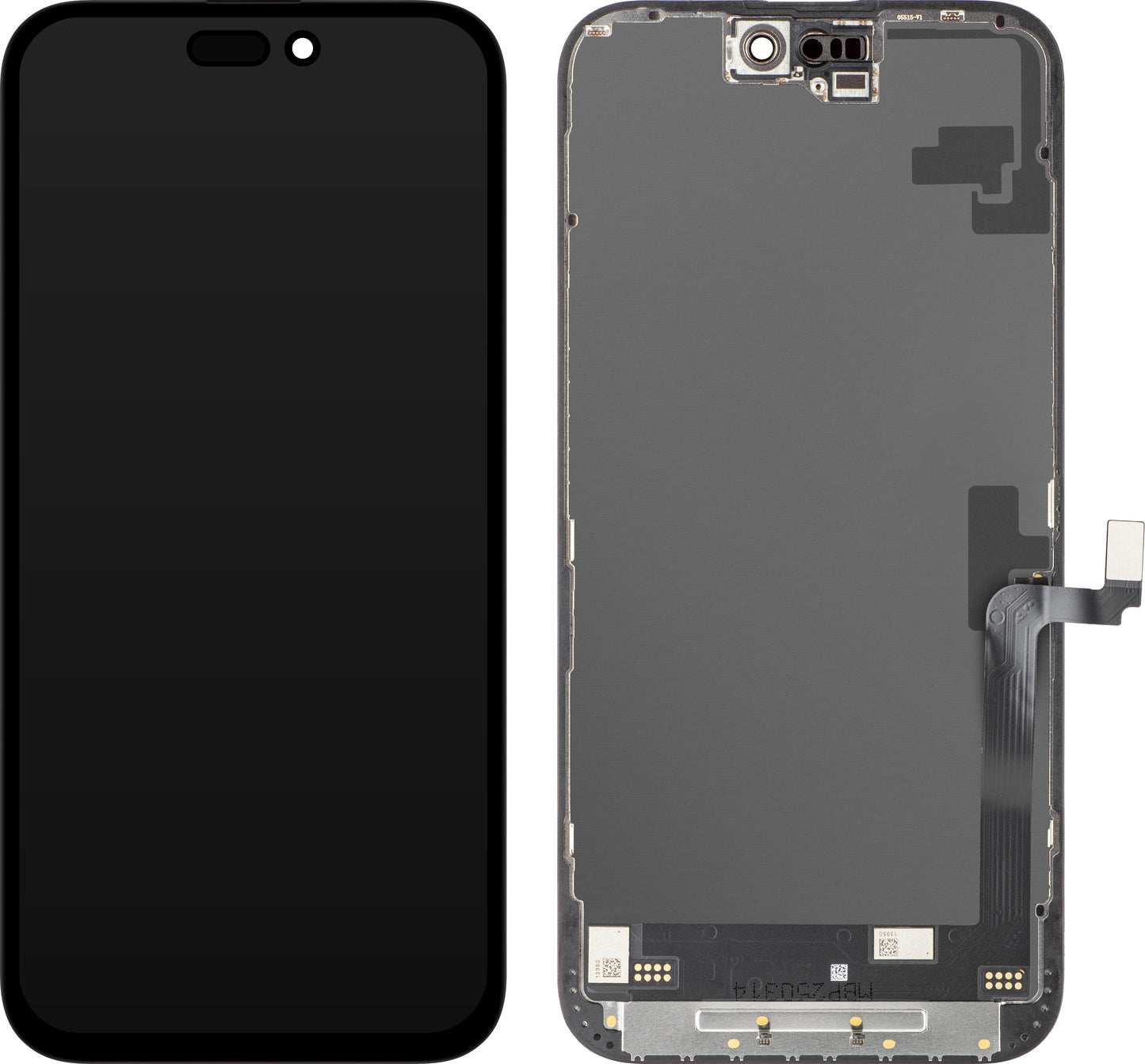 Display cu Touchscreen JK pentru Apple iPhone 16 Plus, cu Rama, Versiune LCD In-Cell IC Movable, Negru
