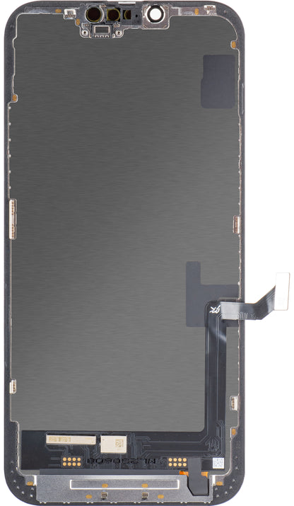 Display cu Touchscreen JK pentru Apple iPhone 14 Plus, cu Rama, Versiune LCD In-Cell IC Movable, Negru