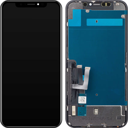 Display cu Touchscreen JK pentru Apple iPhone 11, cu Rama, Versiune LCD In-Cell IC Movable, Negru