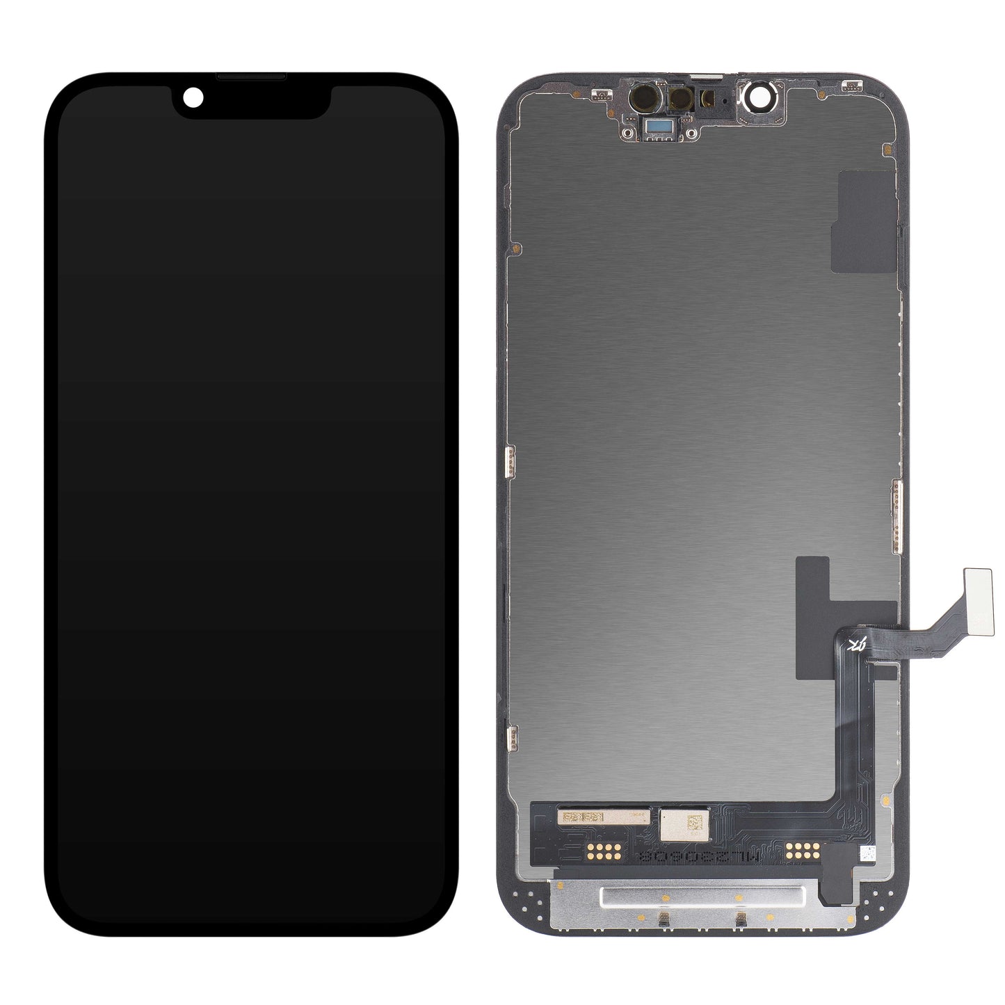 Display cu Touchscreen JK pentru Apple iPhone 14, cu Rama, Versiune LCD In-Cell, Negru