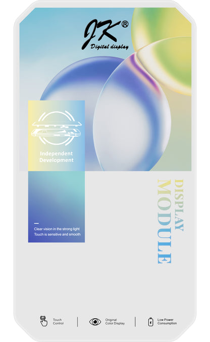 Display cu Touchscreen JK pentru Apple iPhone 15 Pro Max, cu Rama, Versiune LCD In-Cell, Negru