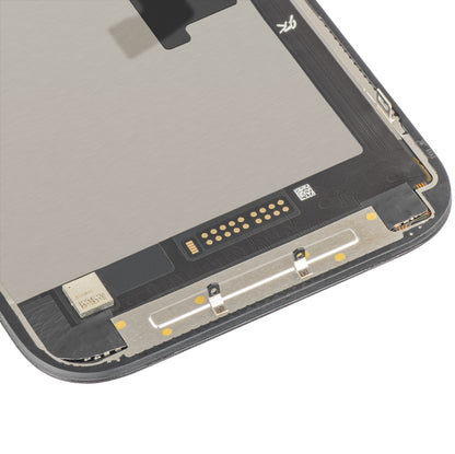 Display cu Touchscreen JK pentru Apple iPhone 16 Pro, cu Rama, Versiune LCD In-Cell IC Movable, Negru