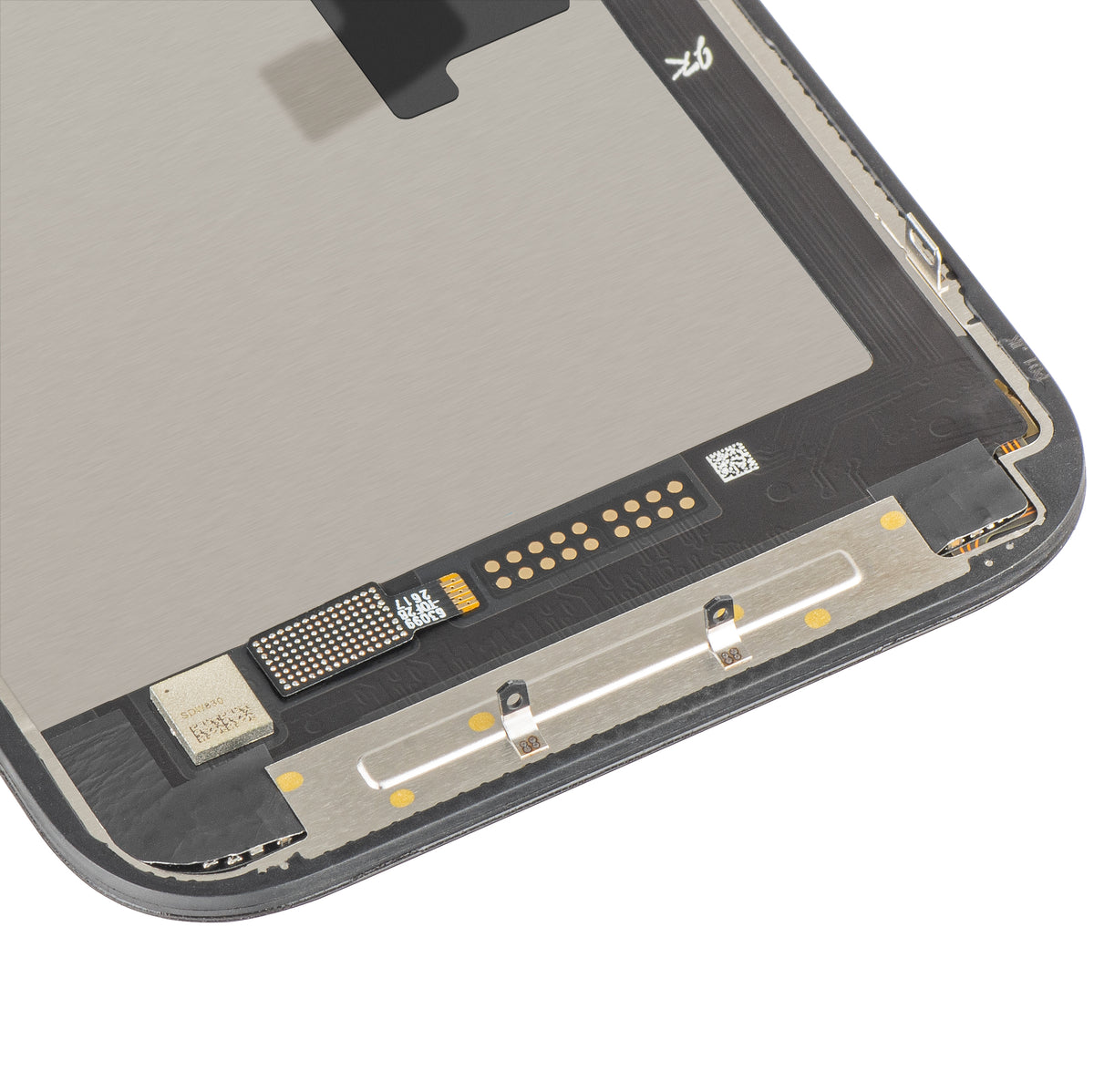 Display cu Touchscreen JK pentru Apple iPhone 16 Pro, cu Rama, Versiune LCD In-Cell IC Movable, Negru