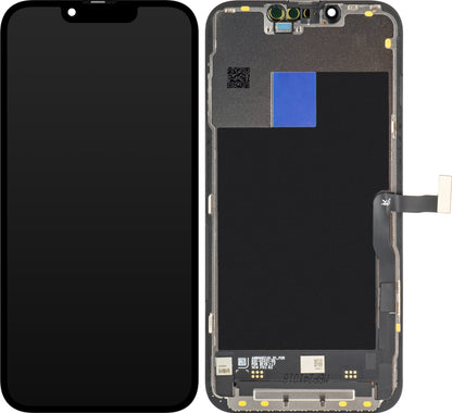 Display cu Touchscreen JK pentru Apple iPhone 13 Pro, cu Rama, Versiune LCD In-Cell IC Movable, Negru