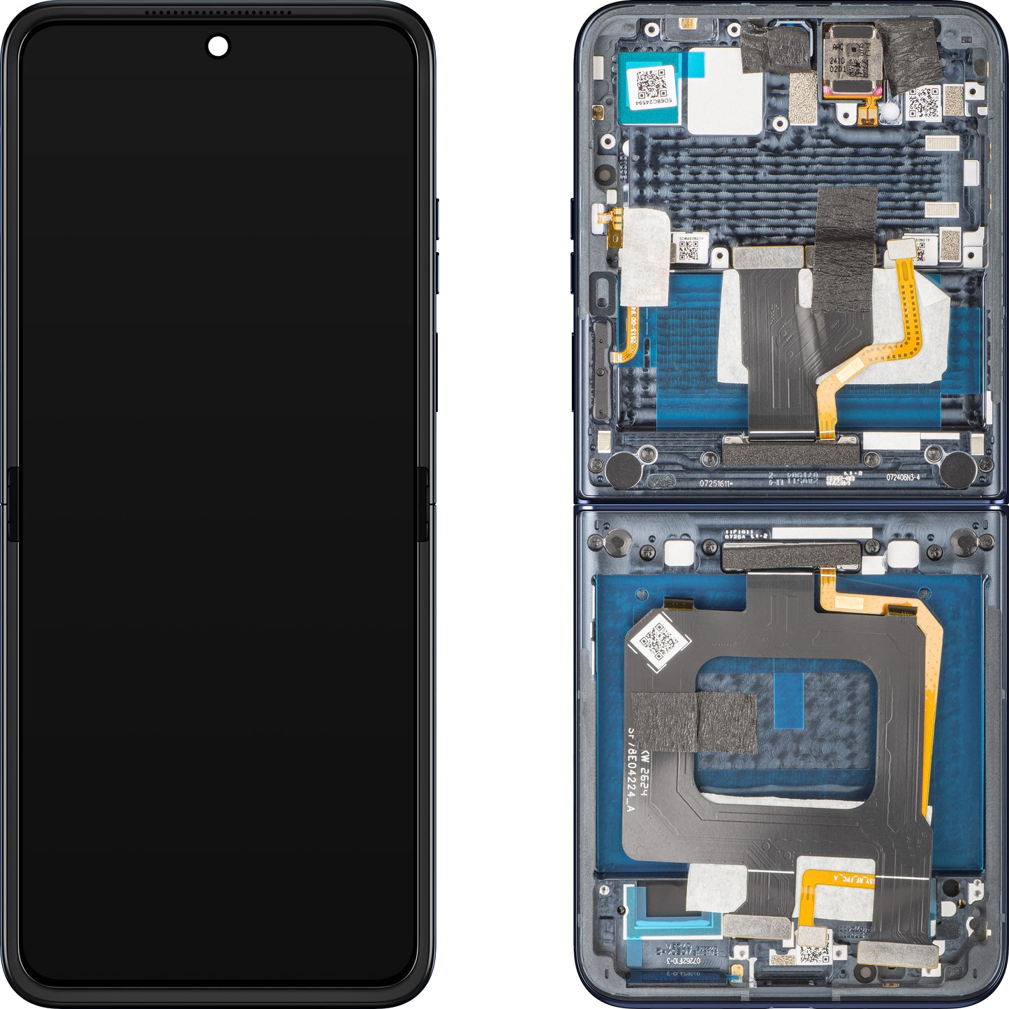 Display cu Touchscreen Motorola Razr+ 2025 / Razr+ 2024 / Razr 50 Ultra, cu Rama, Sub Inner, Bleumarin (Navy Blazer), Service Pack 5D68C24698