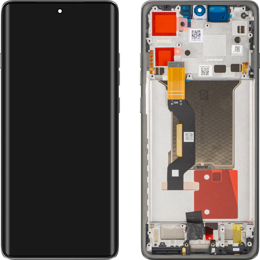 Display cu Touchscreen Motorola Edge 60 Pro, cu Rama, Gri (Pantone Shadow), Service Pack 5D68C30253