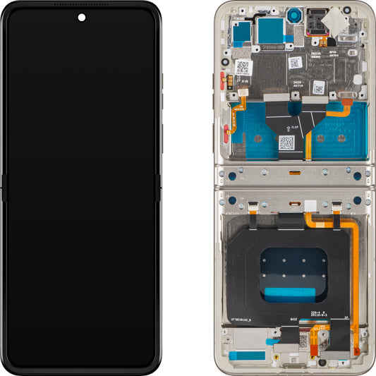 Display cu Touchscreen Motorola Razr 2025 / Razr 60, cu Rama, Sub Inner, Gri ( Pantone Lightest Sky), Service Pack 5D68C29967