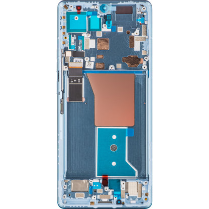 Display cu Touchscreen Motorola Edge 40 Pro, cu Rama, Albastru (Lunar Blue), Service Pack 5D68C22011