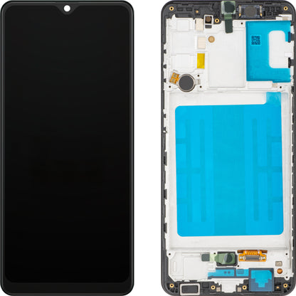 Display cu Touchscreen MP compatibil cu Samsung Galaxy A31 A315, cu Rama, Versiune OLED, Negru