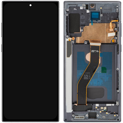 Display cu Touchscreen MP compatibil cu Samsung Galaxy Note 10+ N975, cu Rama, Versiune OLED, Negru