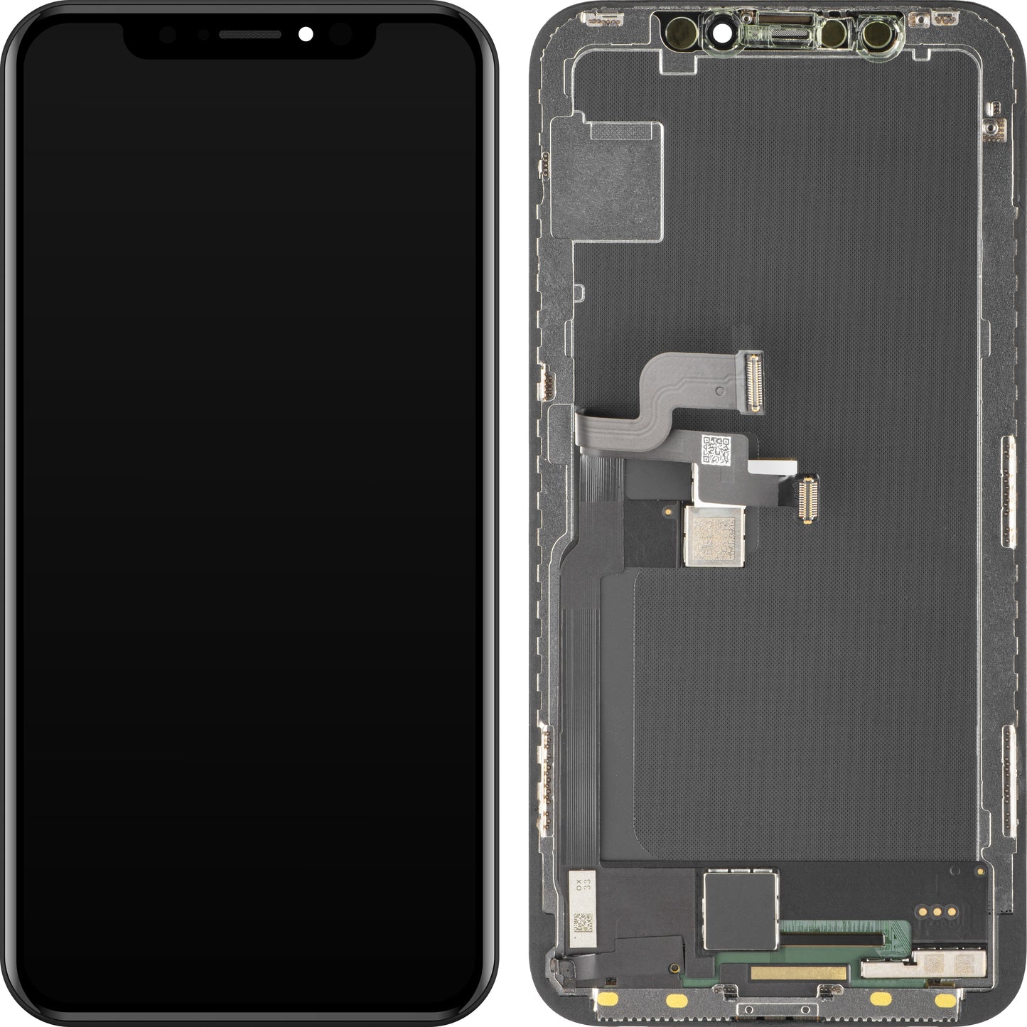 Display cu Touchscreen MP compatibil cu Apple iPhone X, cu Rama, Versiune Soft OLED FHD, Negru
