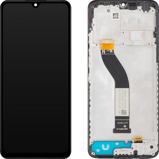 Display cu Touchscreen MP compatibil cu Xiaomi Poco C75 / Redmi 14C, cu Rama, Negru