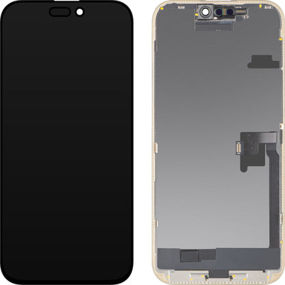 Display cu Touchscreen MP compatibil cu Apple iPhone 16 Pro Max, cu Rama, Versiune OLED FHD Diagnostic, Negru