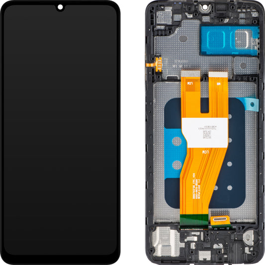 Display cu Touchscreen MP compatibil cu Samsung Galaxy A05 A055, cu Rama, Negru, Swap