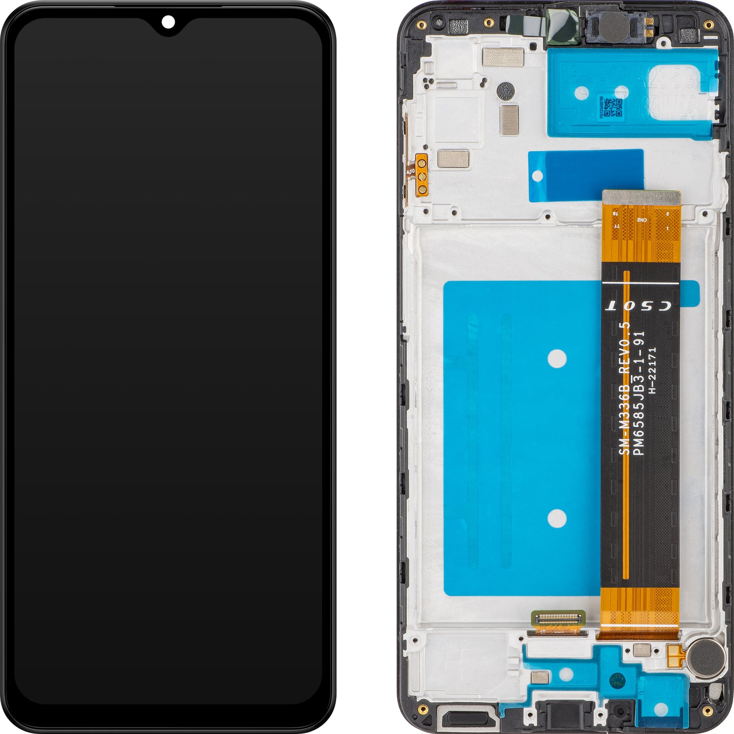 Display cu Touchscreen MP compatibil cu Samsung Galaxy A23 A235, cu Rama, Negru, Resigilat