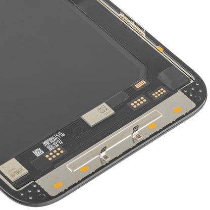 Display cu Touchscreen MP compatibil cu Apple iPhone 14 Pro Max, cu Rama, Versiune Soft OLED IC Movable 120Hz FHD, Negru